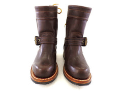 Westernstiefelette Arbeits Cowboyboot 36 UK 3 USA 5 Braun Schnalle Leder Mexico