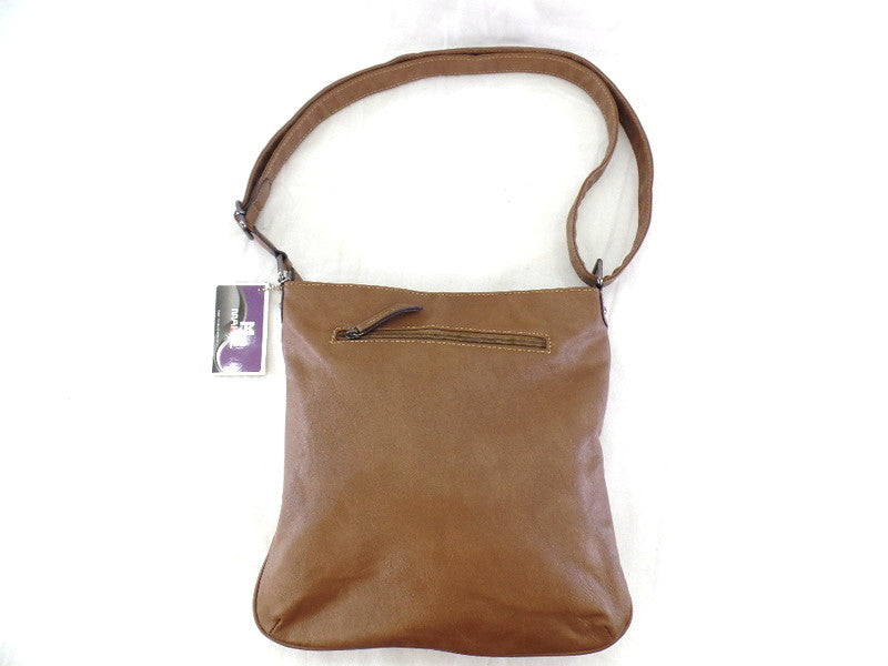 Mahel Schultertasche Braun Turnschuhmotiv Sneaker Umhängetasche Tasche