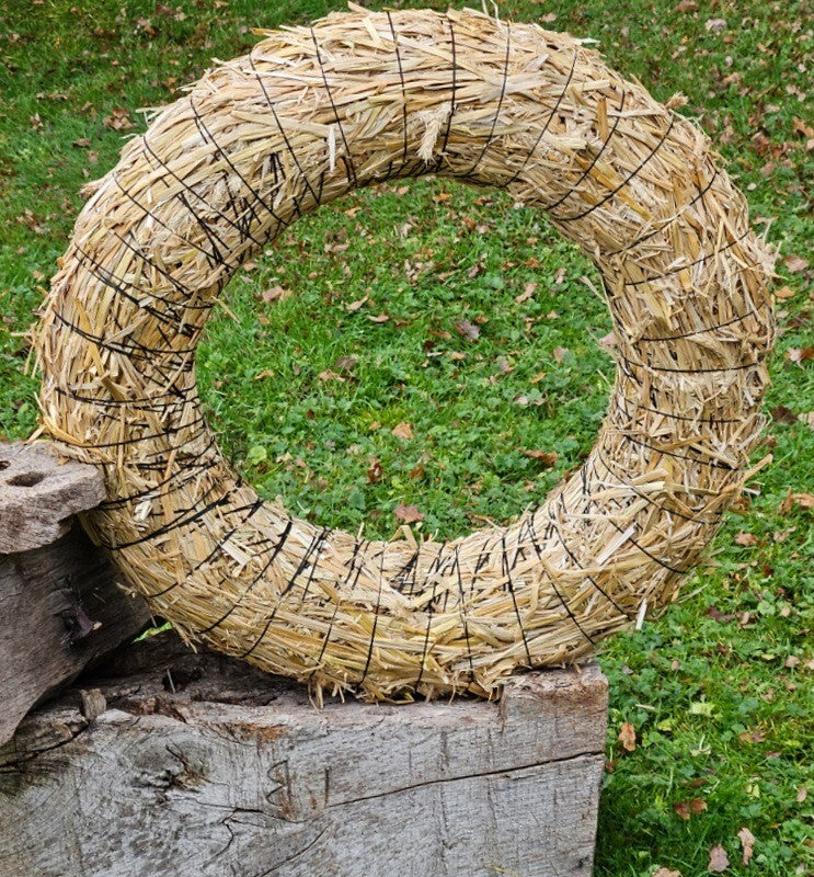 Strohkranz- Ø60cm Strohringe Strohrömer Rohling Kranz Natur Adventskranz Deko