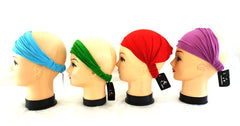 Haarband 4 er Set Unifarben 4 Farben Stoff Stirnband Bandana Haarbänder