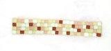 BORDÜRE Glasmosaik milchig Lachs creme braun matt Borde 1 x Streifen 92 Steine