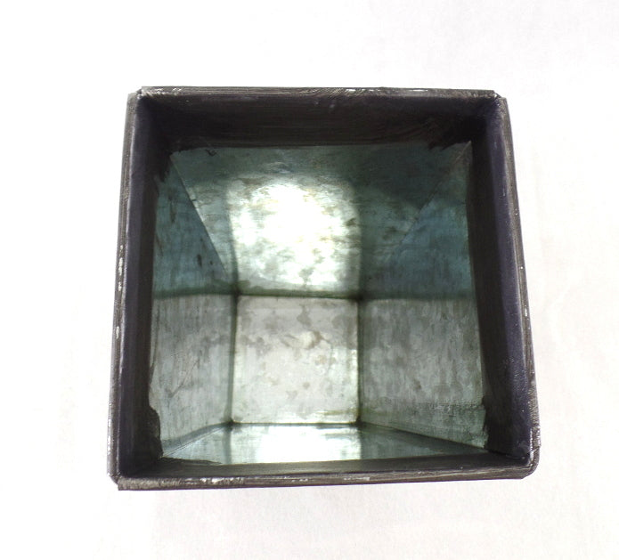 Metalltöpfe 1 Karton 50 Stück Grau Shabby 20 cm Hoch konisch Vase Top