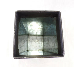 Metalltöpfe 1 Karton 50 Stück Grau Shabby 20 cm Hoch konisch Vase Top