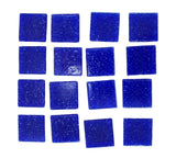 GLASMOSAIK Mosaiksteine 500 g blau Navy blue 20 x 20 x 4 mm Basteln Mosaik DIY Geschenk.