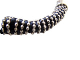 ARMBAND Modeschmuck Magnetverschluß Schwarze Perlen Knoten Fashion Jewelry