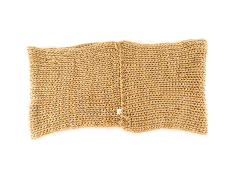 Schal Rundschal Braun Loop Wickelschal Schlauchschal gestrickt Polyester