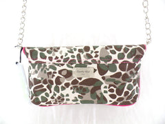 Spooky Girl Umhängetasche Rosa mit Leopardenmuster Schultertasche
