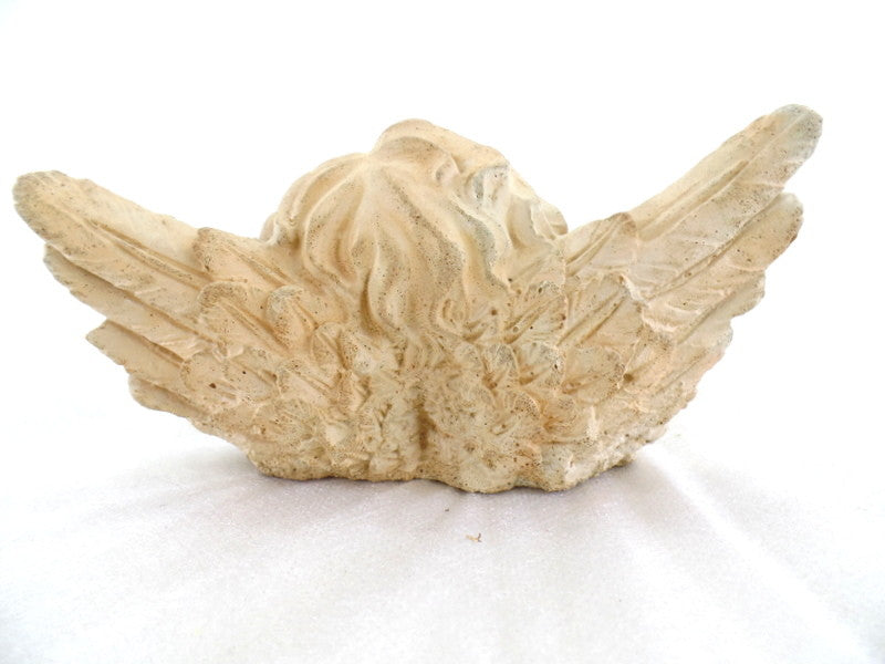 3 Engel Engelfigur Köpfe Terrakotta 13 x 8 x 6 cm Weihnachten Dekoration Naturma
