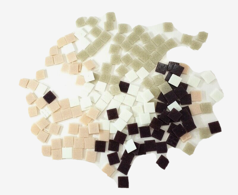 Mosaiksteine 500 g Mix 4 Farben Weiß Beige Lachs Lila 168 Steine Basteln