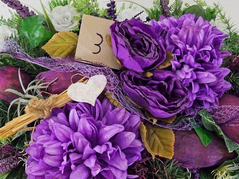 Casa-Poador Grabschmuck Gesteck Exoten Lila künstlich Totensonntag Friedhof Blum
