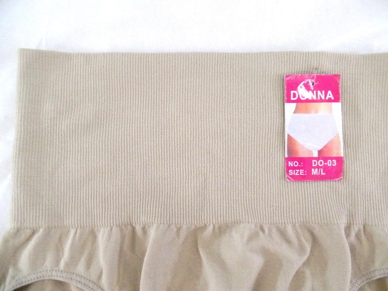 Slips Vorteilspack 2 er Set M / L Beige Unterhosen Seamless Donna