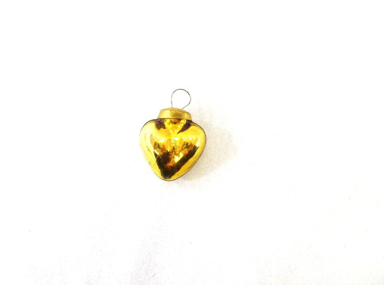 Herz Aufhänger 24 Stück Goldfarbig 4,5 cm x 3,5 cm mit Öse aufhängen 2 Säckchen