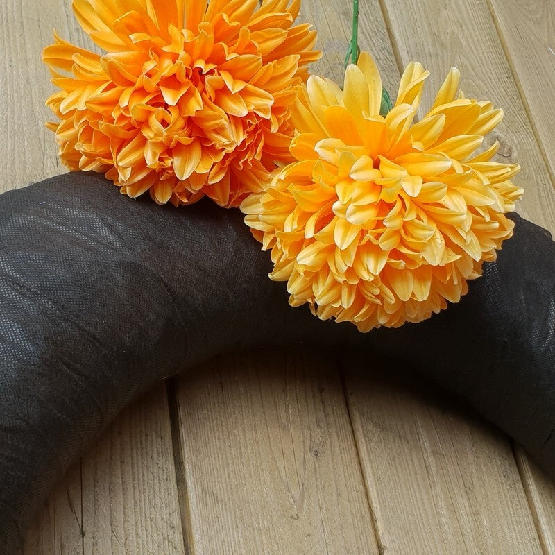 STROHKRANZ Ø 90 cm Strohring Strohrömer Rohling mit Vlies Adventskranz Deko 9085