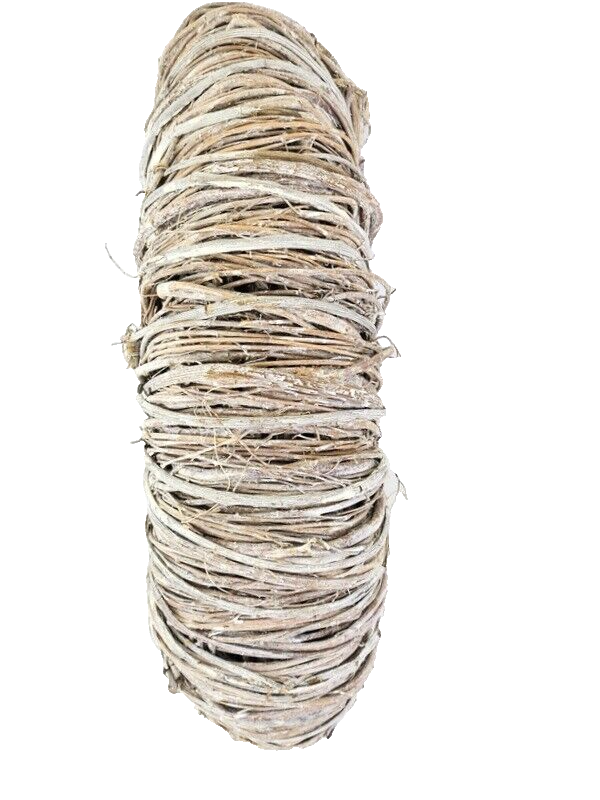 Kranz Türkranz Wand Kranz trocken Weiß gekalkt 30 cm Rebenkranz Natur Dekoration