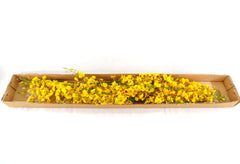 Künstliche Seidenblumen 1 Karton mit 12 gelben Orchideen 100 cm Dekoration
