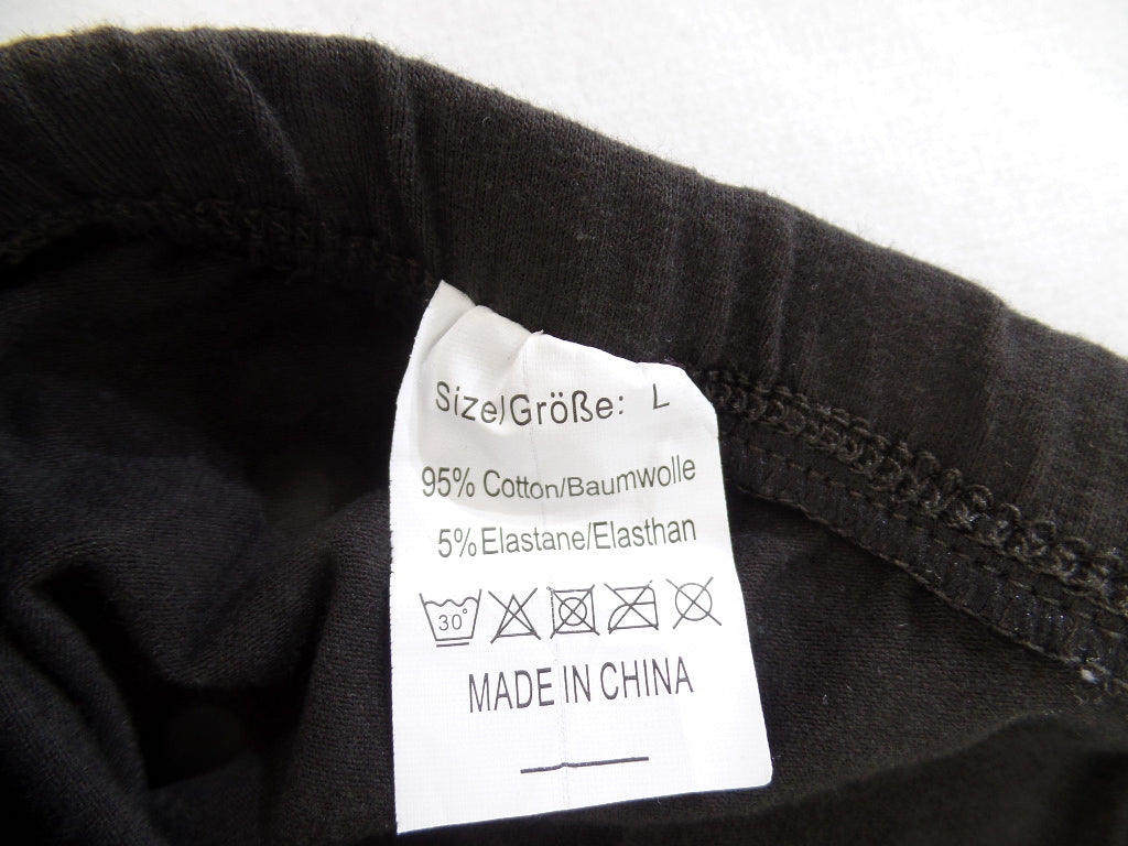 3 Paar Legging Damenleggins Highlight Company Baumwolle Varianten Schwarz