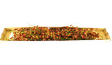 KÜNSTLICHE ORCHIDEEN 1 Karton mit 12 Rostbraunen Orchideen 100 cm Dekoration