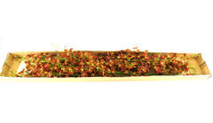 Künstliche Seidenblumen 1 Karton mit 12 Rostbraunen Orchideen 100 cm Dekoration