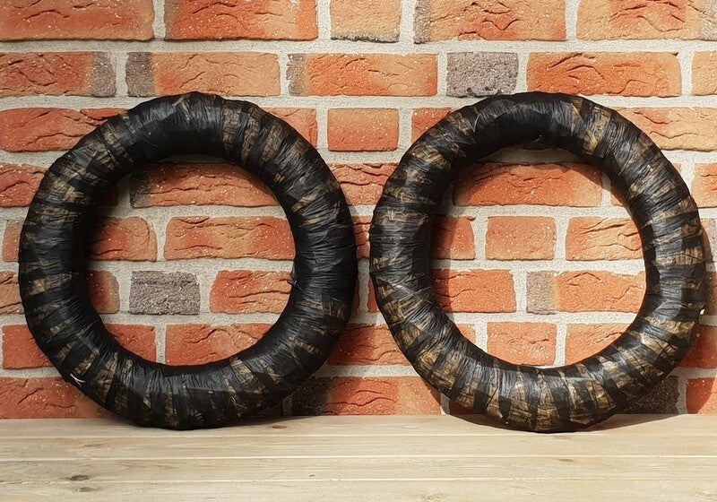 Strohkranz Ø50 cm Strohring 2 Stück Strohrömer Rohling Kranz Vlies Adventskranz