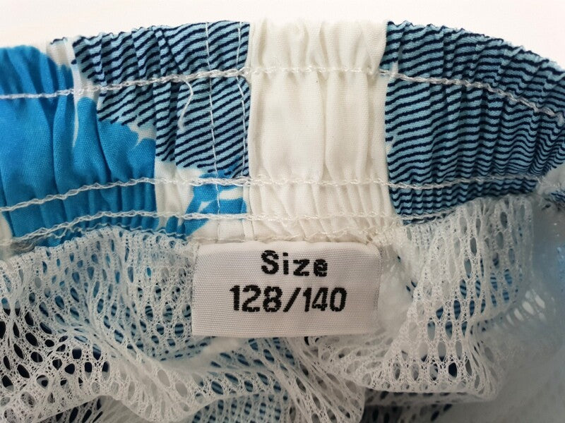 Badehosen Kinder 3 für 2 Badeshorts 128 -140 Hibiskus Shorts geblümt Kinder