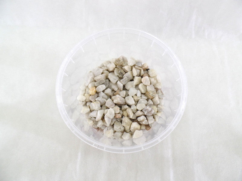 Steine Granulat Dekogranulat 1 x 400 g Weiß Creme 8 - 10 mm Körnung Tischdeko
