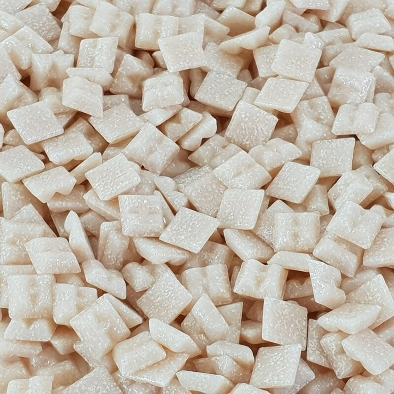 Glasmosaiksteine 650 g Lachs mini 10 x 10 mm 900Steine Basteln Mosaik Fliesen