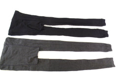 Leggings Damenleggins E & F Einheitsgröße grau oder schwarz als Variante wählbar