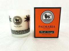 Palmaria Mallorca Duftkerze 130 g Glas Flor de Naranjo Orange Vela Urlaub
