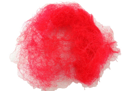 Sisal Fasern Rot Wooly 200 g Deko gefärbt Farbecht Füllmaterial Floristik