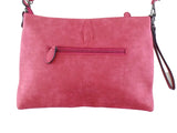 TASCHE BELLA BELLY Brombeer Schultertasche Damenhandtasche Krokomuster
