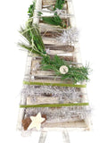 CASA - POADOR TANNENBAUM HOLZ Weiß künstliche Accessoires Sterne Deko