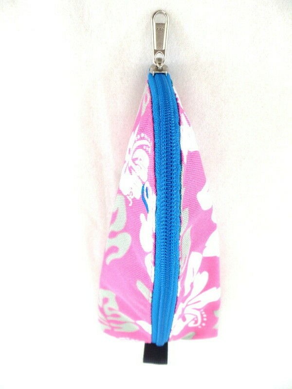 Deuter Schlamperrolle Federmäppchen Rosa Weiß Grau Blume Reißverschluss Schule