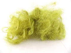 Sisal Feenhaar gelbgrün lime 100 g gefärbt Trockenmaterial Floristik Deko