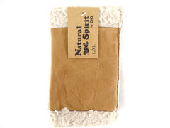 Handschuhe Fingerlos hell Braun L / XL Kunstleder Kunstfell Natural Spirit