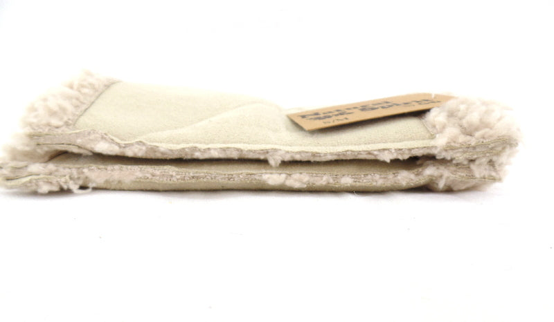 Handschuhe Fingerlos Creme / Beige S / M Kunstleder Kunstfell Natural Spirit