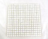 Glasmosaik Fliesen Creme gelblich matt Matte 30 x 30 cm 324 Steine