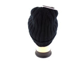 MÜTZE STRICK SCHIRMMÜTZE Schwarz 100% Acrylic Umschlag Highlight Company