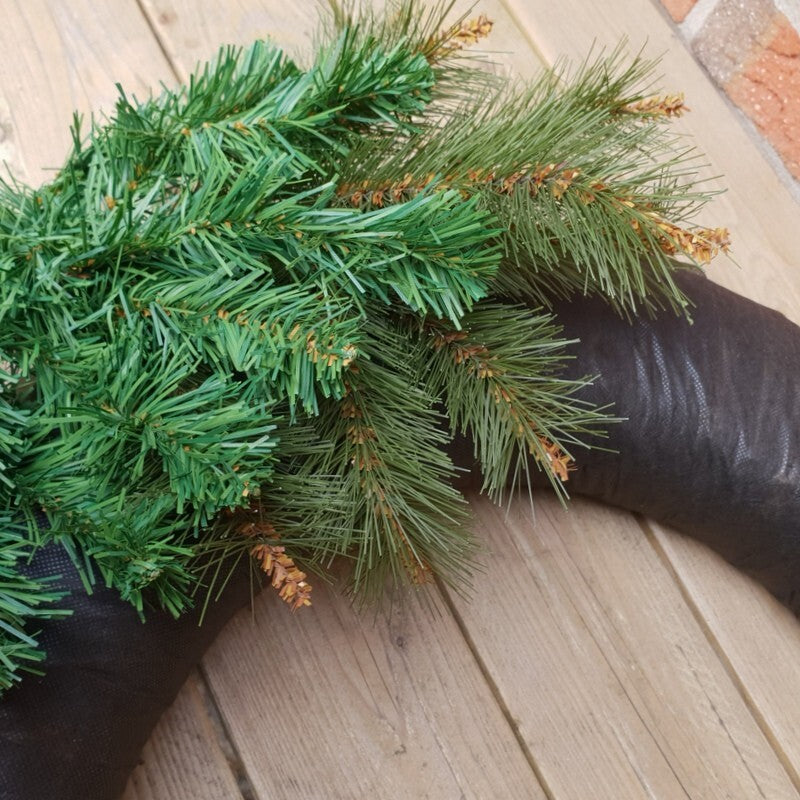 STROHKRANZ Ø 100 cm Strohring Strohrömer Rohling mit Vlies Adventskranz Deko