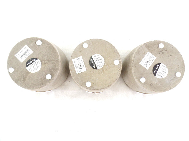 Töpfe Beton grau mit weißem Herz 6 klein 8 cm D. Varianten 3 groß 11 cm D