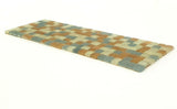 Mosaik Mix hellblau milchig Beige matt Borde 1 Streifen unregelmäßig Glas DIY