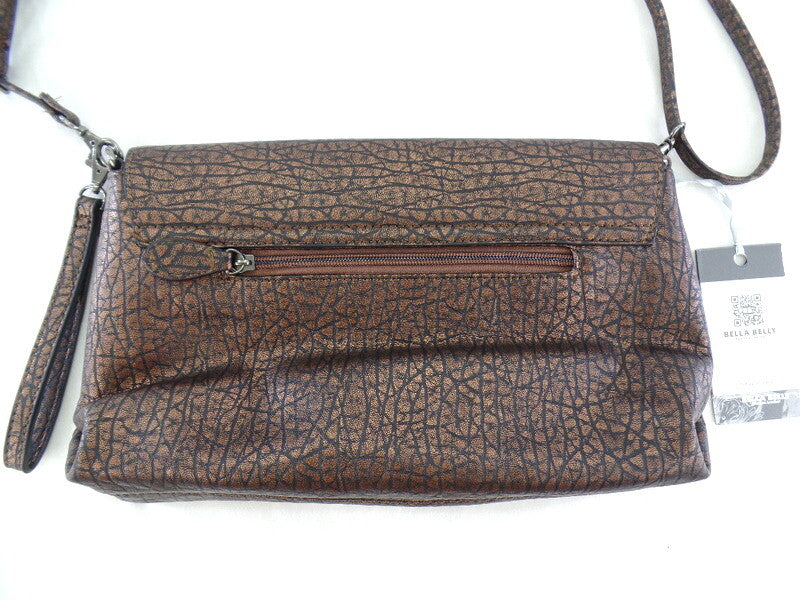 Tasche Damen Bella Belly Clutch Coffee Schultertasche Damenhandtasche