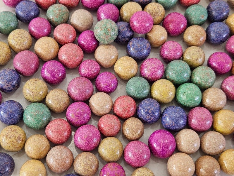 Kugeln Keramik Ton bunt 5 Farben Mix 250 g Basteln Dekoration