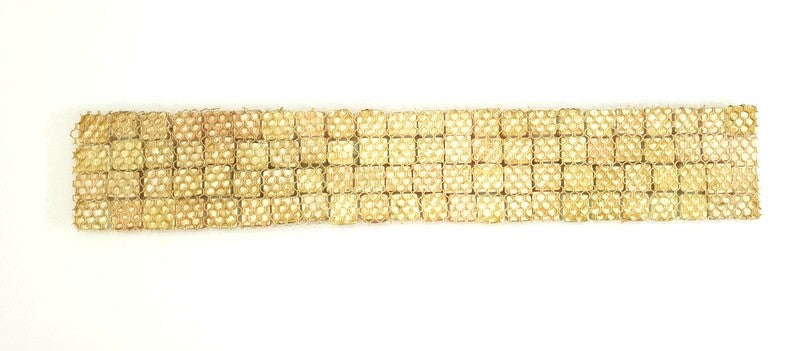 BORDÜRE Glasmosaik creme milchig Lachs matt Borde 1 x Streifen 92 Steine