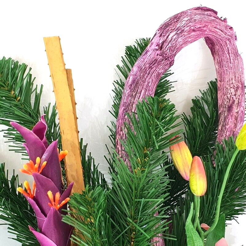 Grabschmuck Trockenblumen Exoten Lila Rosa Naturmaterial Totensonntag Friedhof