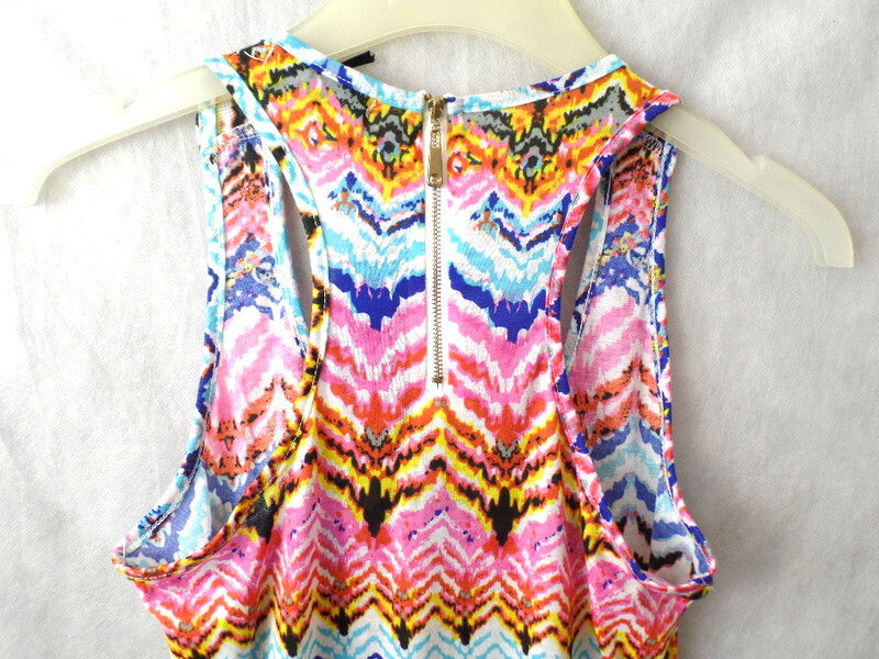 Kleid Sommerkleid bunt S / M  Ärmelos Maxikleid bekka Paris lang Damen