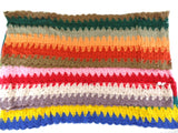 SCHAL LOOP WICKELSCHAL Bunt in 4 Farbvarianten Gelb, Rosa, Beige, Orange wählbar