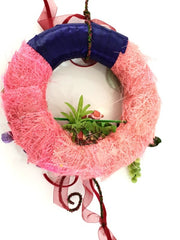 Kranz Tür/ Wand Kranz künstlich trocken Rosa Bourdaux Lila Natur Natur 25 cm