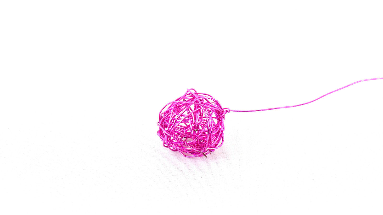 Drahtkugeln Deco Kugeln Rosa 2,5 cm Durchmesser 15 Stück Neu !