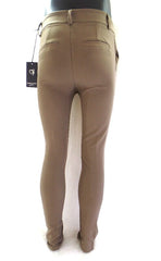 Hose Chic & Mit Kaki Größe S Bundfaltenhose Buisnesshose Italy