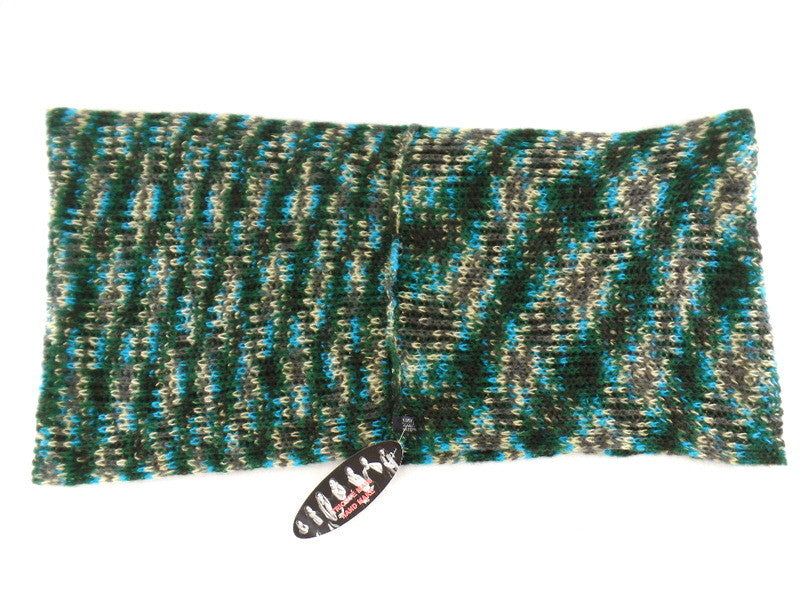 Schal Rundschal Blau Grau Grün Loop Wickelschal gestrickt Tricote Main